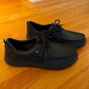 Sperry topsiders; boys/big kid size 7m; black
